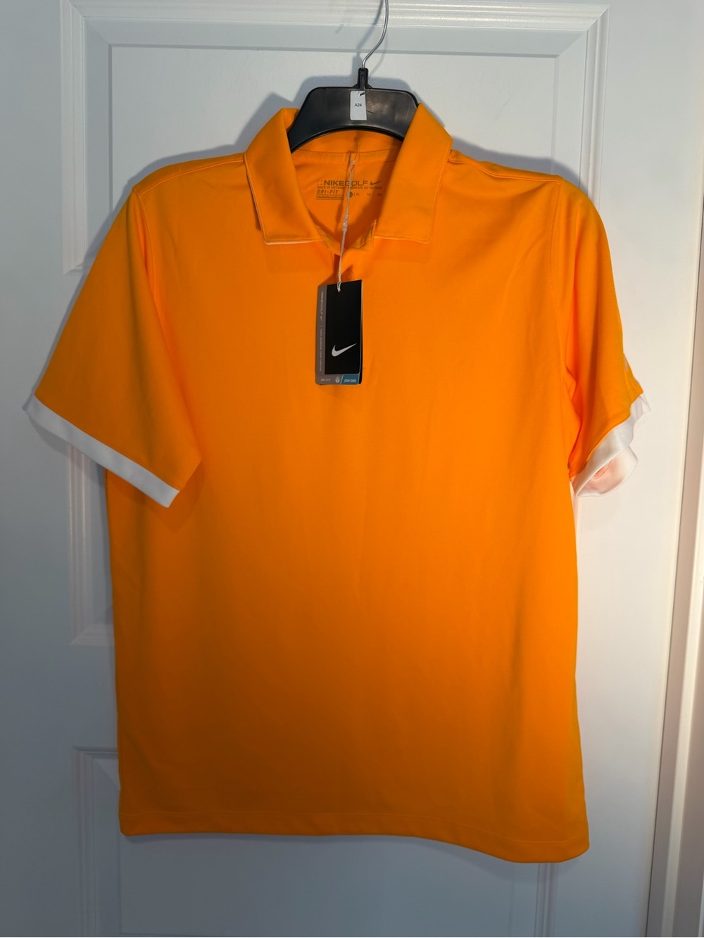 Nike Men’s Orange Polo with White Trim